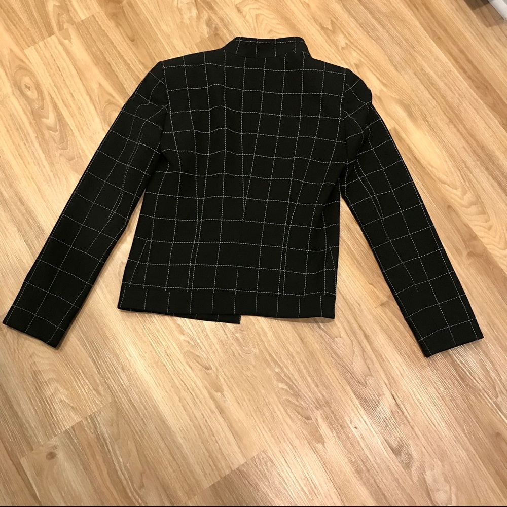 Bebe Windowpane Grid Print Jacket - Picture 6 of 8